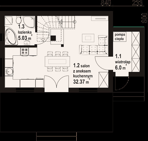 Małystok 3 dws - Rzut parteru