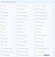 Y NOT CAFE SHOP menu 3