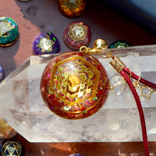 Title 2, Wishing Sacred Geometry Car Pendant Gift Spirit...
