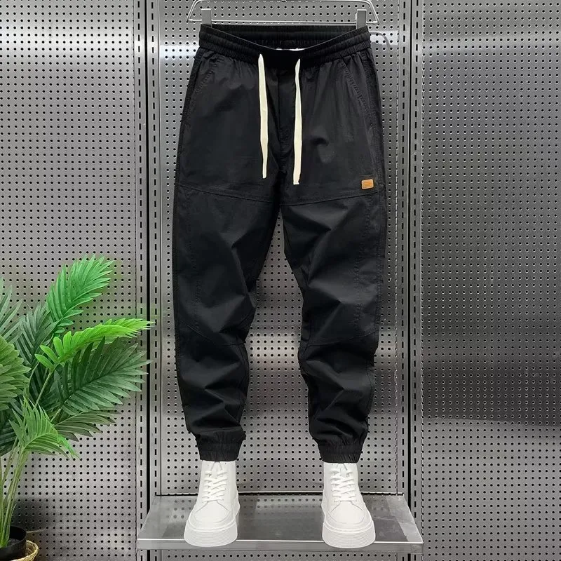Japanische Retro-Jogginghose Knöchellänge für Frühling & Herbst, Arbeitskleidung, bequemer Stil, ideal für Alltag und lockere Looks