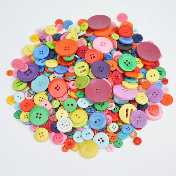 Ronde knopen van gemengde kleur hars voor DIY handgemaakte kunst, bloemen en verpakking. Creëer unieke decoraties en geef je projecten meer flair.