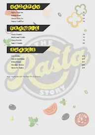 The Pasta Story menu 4