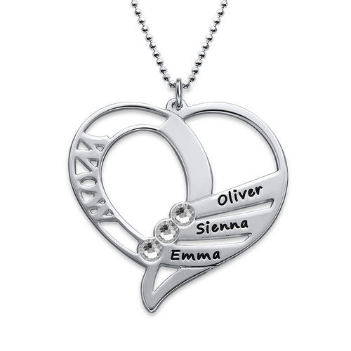 Title 2, Heart Engrave Necklace Pendant