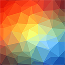 Minimal Rainbow Geometric Theme Chrome extension download