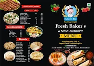 Fresh Baker's menu 1