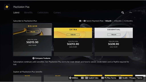 PSPlus Screen