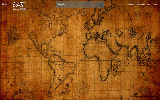 Globes and Maps Wallpapers NewTab Theme