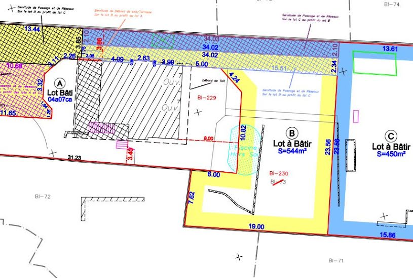  Vente Terrain à bâtir - 500m² à Tassin-la-Demi-Lune (69160) 