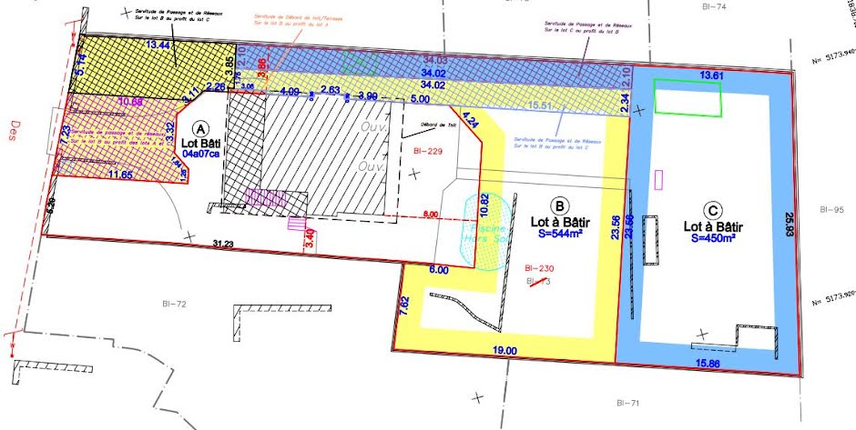 Vente terrain  500 m² à Tassin-la-Demi-Lune (69160), 450 000 €