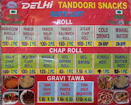 Delhi Tandori Sancks menu 1