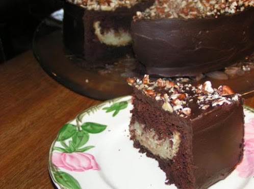 Chocolate Pecan Pie Cake