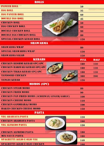 Kolkata 40 menu 