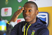 Kagiso Rabada during the South African national mens cricket team training session and press conference at PPC Newlands on February 06, 2018 in Cape Town, South Africa. 