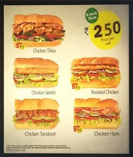 Subway menu 3