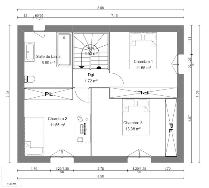 Vente maison neuve 4 pièces 100 m² à Septemes-les-vallons (13240), 430 000 €