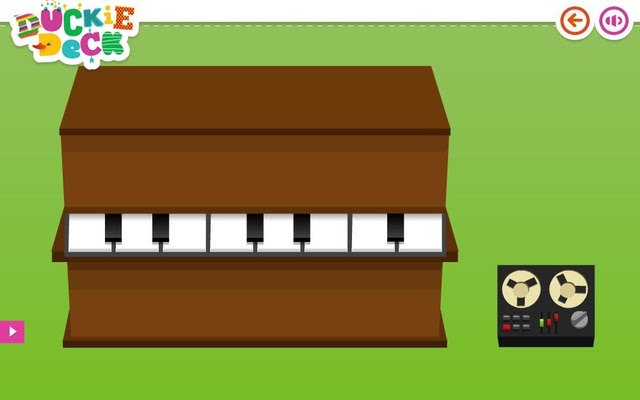 Piano Games at Duckie Deck chrome extension