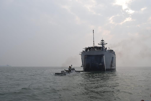 Tri-service amphibious exercise AMPHEX 2023 conducted at Kakinada