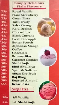 J V Group Amul Ice-Cream Parlour menu 8