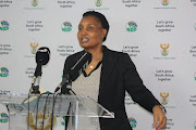 Co-operative governance and traditional affairs minister Thembi Nkadimeng. 