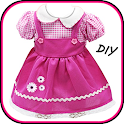 How to make clothes for dolls👪Doll dresses icon