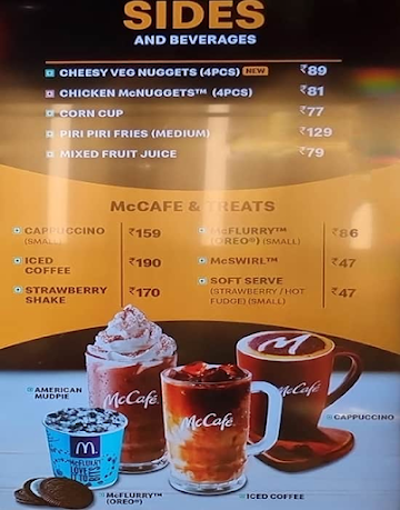 McDonald's menu 