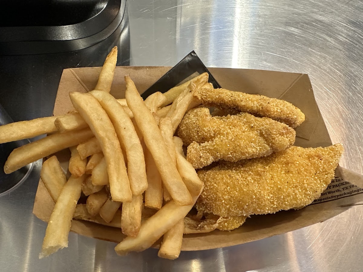 GF chicken tenders and fries