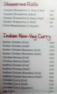 Spice Aangan menu 2