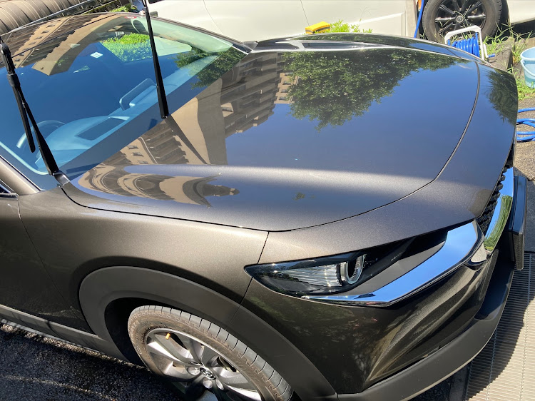 CX-30の洗車・CCウォーターゴールド・生死を賭けた洗車・チタニウムフラッシュマイカに関するカスタム事例の投稿画像3枚目