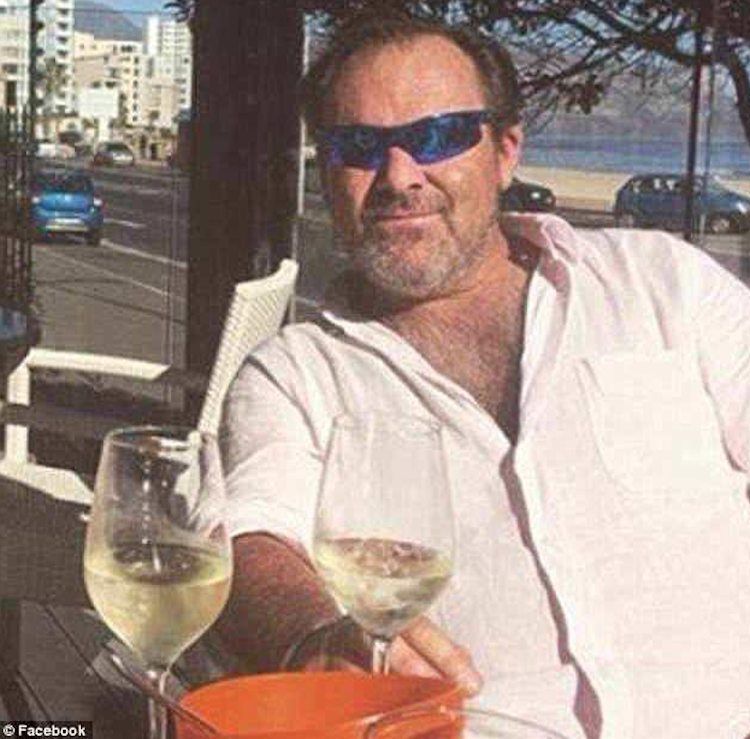 Jailed pilot Julian Monaghan enjoys a glass of wine in Mouille Point‚ Cape Town.