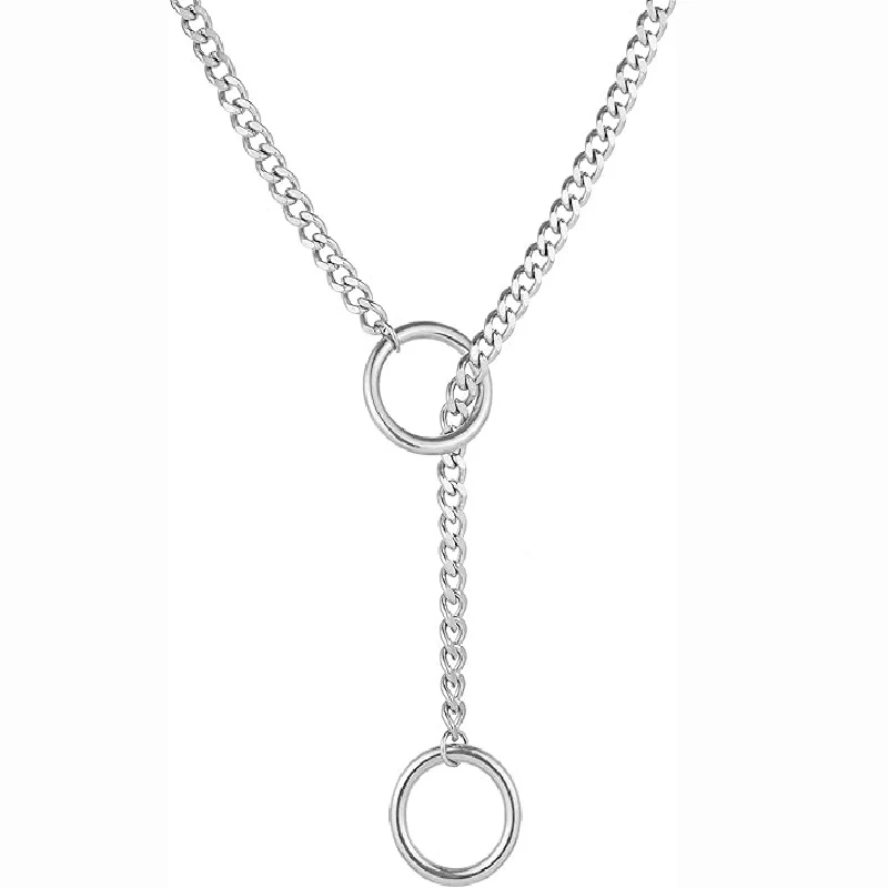 Punk Ronde Kettingen voor Heren en Dames. Stijlvol en Verstelbaar. Roestvrij Staal. Perfect voor Geschenk of Dagelijks Gebruik.