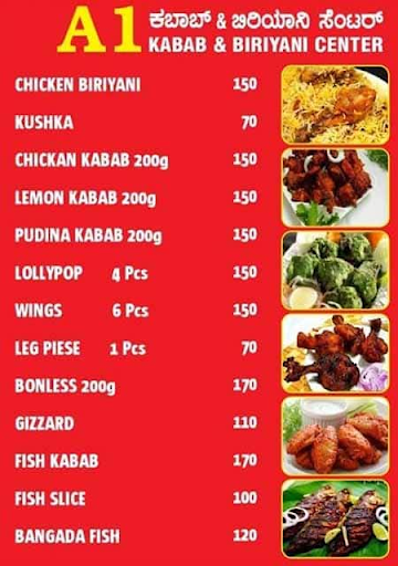 A1 Kabab & Biryani Center menu 
