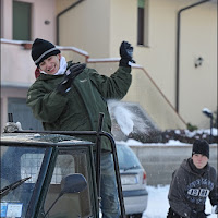 Ape 50 e pallate di neve di 