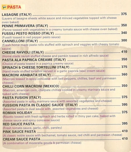 Flag's menu 