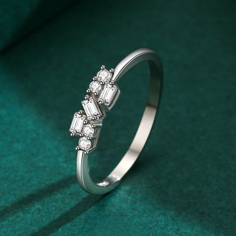Title 3, Bague géométrique en argent sterling pour femme...