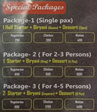 The Biryani Brothers menu 1