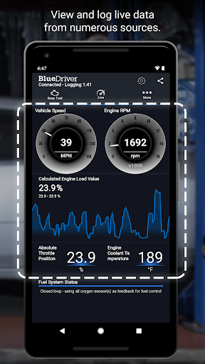 Screenshot BlueDriver OBD2 Scan Tool