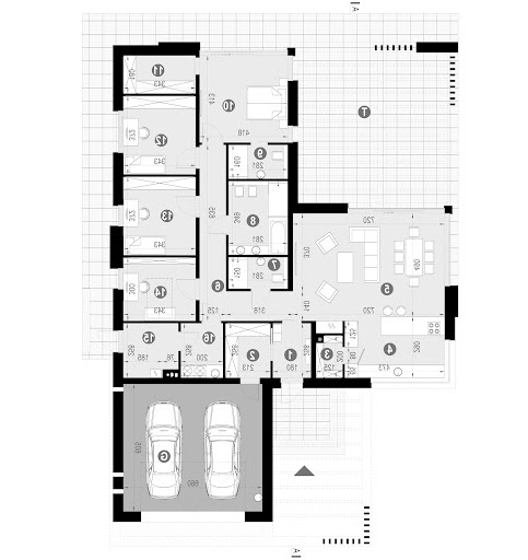 New House 724 - Rzut parteru