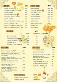 Flavoured Tandoor menu 1