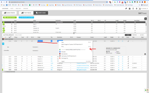 Power Dat Google Map Search Routing