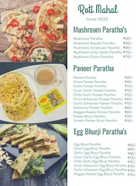Roti Mahal 151 Paratha's menu 1