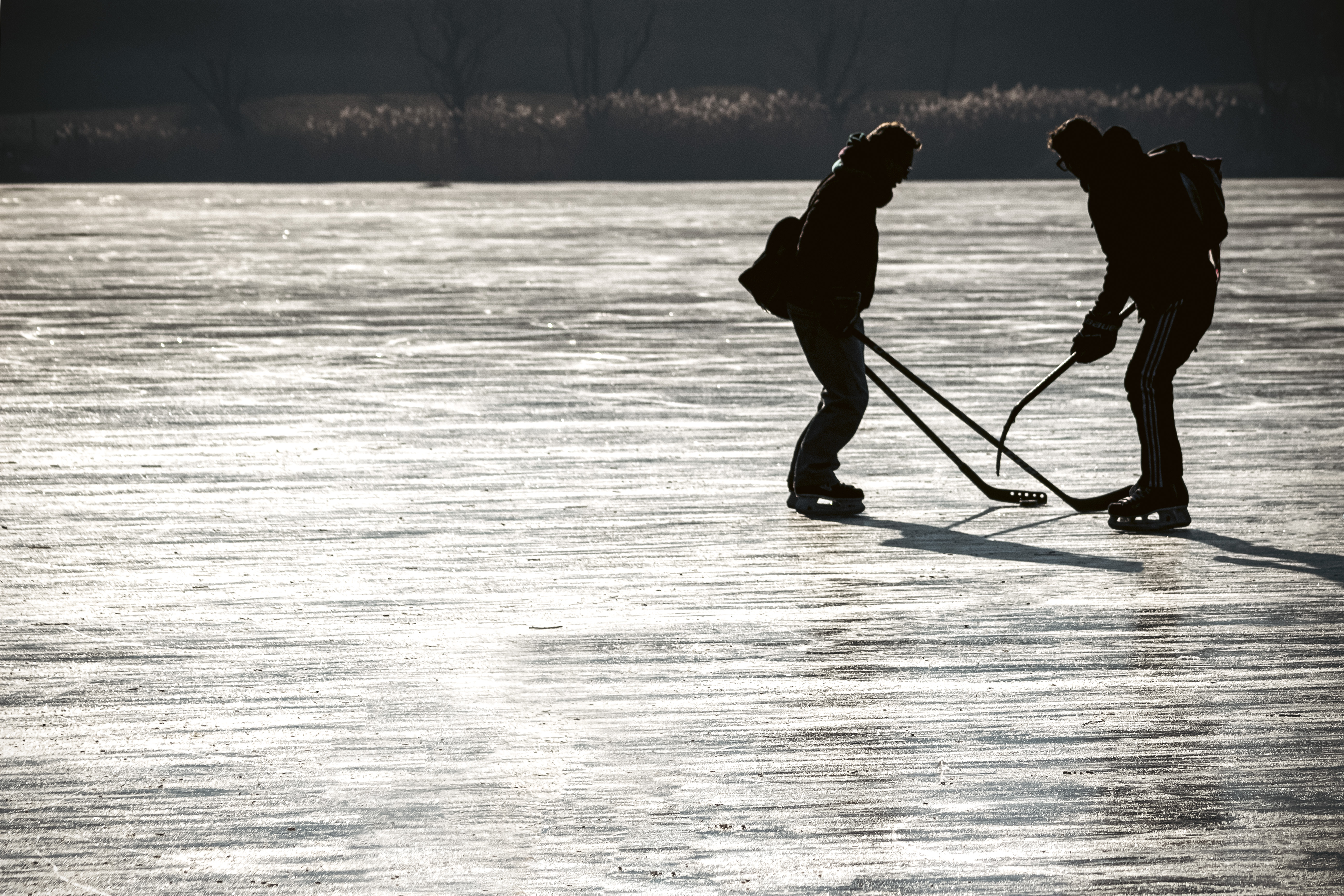 hockey sul lago ghiacciato di albertococco