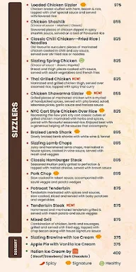 Sizzling Shack menu 1