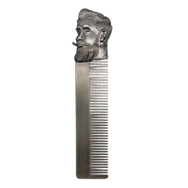 Peigne arrière à dents larges en bronze électroplaqué démêle et définit les cheveux. Idéal pour cheveux épais, bouclés ou ondulés.