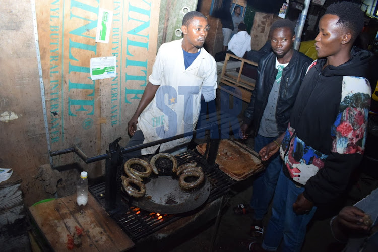 Mutura, one of Nairobi's most common street foods on January 17, 2022.