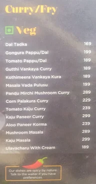 Kodi Kura Chitti Gaare menu 7