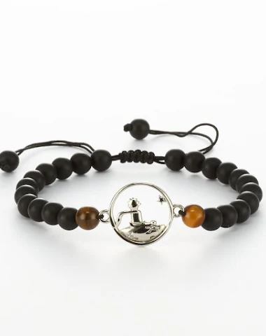 Paararmband van obsidiaan en tijger - 0