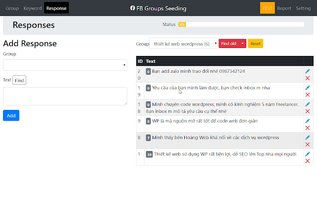 Auto Comment & Seeding Groups FB