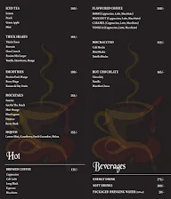 Sphere Lounge menu 2