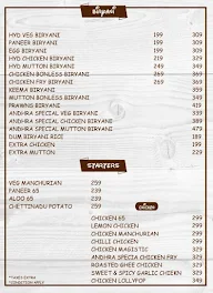 Perfect Biryani menu 1