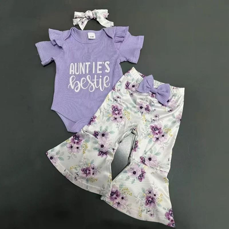 Meisjesmode Driehoek Rompers Zomer Outfit Comfortabel en Stijlvol Perfect voor Spelen en Uitstapjes Leuke Outfits voor Kleine Fashionista's